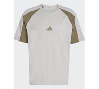 T-shirt maglia maglietta UOMO Adidas Grigio Verde Essentials ColorBlock Cotone