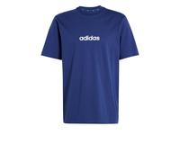 T-shirt maglia maglietta UOMO Adidas Royal Blue Linear Single Jersey Cotone
