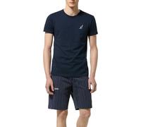 T-shirt maglia maglietta UOMO Australian Blu Basic Crew Cotone made in italy