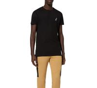 T-shirt maglia maglietta UOMO Australian Nero Basic Crew Cotone MADE IN ITALY