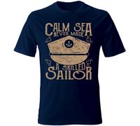 T-Shirt maglia maglietta Uomo manica corta vari colori cotone Calm sea estate