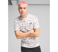 T-shirt maglia maglietta UOMO Puma Bianco Love United AOP Cotone