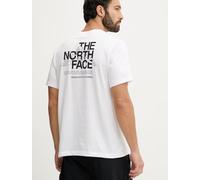T-shirt Maglia Maglietta UOMO The North Face Bianco mountain SKETCH SS Cotone