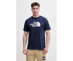 T-shirt maglia maglietta UOMO The North Face Blu Evolution half Dome R Cotone