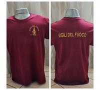 T-Shirt Maglia Polo Maglietta Vigili del Fuoco VDF Ricamati
