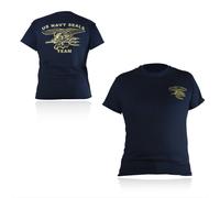T-SHIRT MAGLIA UOMO US NAVY SEALS AMERICANA BLU NAVY MAGLIETTA UOMO MADE IN USA