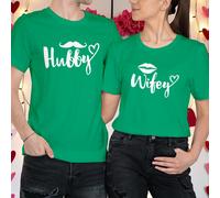 T-shirt maglietta abbinata "Marito e moglie" idee outfit San Valentino...