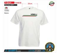 T-SHIRT Maglietta adatta a Moto Guzzi V85 TT moto style bianca Italia TH MG B5