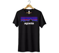 T-Shirt Maglietta Agonia Tshirt Parodia Divertente Ironica Nera S M L XL XXL