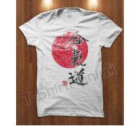 T-Shirt Maglietta Aikido Sun Vintage Arte Marziale MMA Sport Palestra Uomo Idea