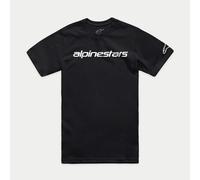 T-shirt maglietta Alpinestars ASTARS Linear Wordmark 2.0 CSF nero/bianco - L