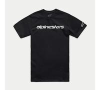 T-shirt maglietta Alpinestars ASTARS Linear Wordmark 2.0 CSF nero/bianco - M