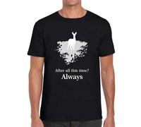T-Shirt Maglietta Always Severus Piton Patronus Lily Potter Sempre (3XL)
