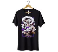 T-Shirt Maglietta Anime Monkey D Luffy Rubber Gear 5 One Piece S M L XL XXL