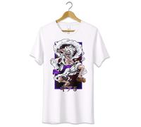 T-Shirt Maglietta Anime Monkey D Luffy Rubber Gear 5 One Piece S M L XL XXL