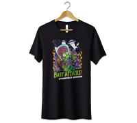 T-Shirt Maglietta Bart Mars Attack The Simpson Tshirt Cotone Unisex Idea Regalo