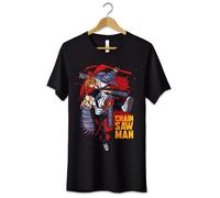 T-Shirt Maglietta Blood Denji Chainsaw Man Tshirt Uomo Donna Bambino Cosplay
