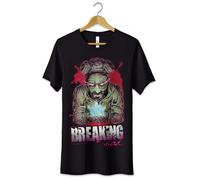 T-Shirt Maglietta Breaking Bad Heisenberg Serie TV Tshirt Nera S M L XL XXL