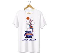 T-Shirt Maglietta Bugs Bunny Space Jam Looney Tunes Tshirt Uomo Donna Bambino