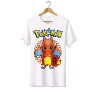 T-Shirt Maglietta Charizard Pokémon Anime Tshirt Unisex Bimbi Cosplay Ragazzi