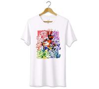 T-Shirt Maglietta Crash Bandicoot 4 Tshirt Videogames Nerd Bianca S M L XL XXL