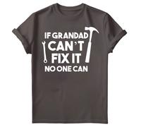 T-shirt maglietta da uomo If Grandad Can'T Fix It No One Can Fathers Day #FD
