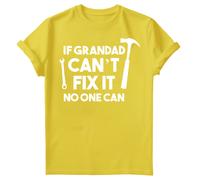 T-shirt maglietta da uomo If Grandad Can'T Fix It No One Can Fathers Day #FD