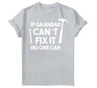 T-shirt maglietta da uomo If Grandad Can'T Fix It No One Can Fathers Day #FD