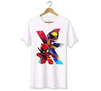 T-Shirt Maglietta Deadpool e Wolverine Logan Film Supereroi Tshirt S M L XL XXL