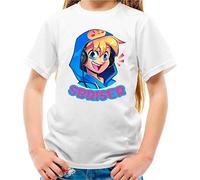 T-Shirt Maglietta di SBRISER Youtuber - Craft University 100% Cotone Bambino Bambina Ragazzo/a (12-14 Anni)