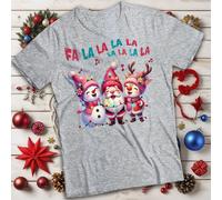 T-shirt maglietta divertente brutta da uomo e donna Christmas Carol...