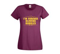 T-shirt Maglietta donna J2344 I'm Forever Blowing Bubbles Ultras West Ham
