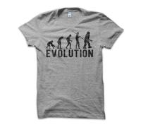 T-Shirt Maglietta Evolution Robot Bot Big Bang Idea Theory TV Idea Vintage Uomo