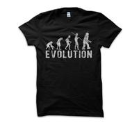T-Shirt Maglietta Evolution Robot Bot Big Bang Idea Theory TV Idea Vintage Uomo