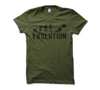 T-Shirt Maglietta Evolution Ski Sci Sciatore Sciare Neve Snow Idea Vintage Uomo