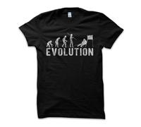 T-Shirt Maglietta Evolution Ski Sci Sciatore Sciare Neve Snow Idea Vintage Uomo