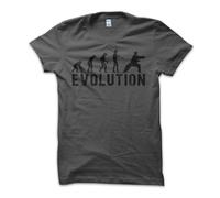 T-Shirt Maglietta Evolution Tai Chi Chuan Arti Marziali Meditazione Vintage Uomo
