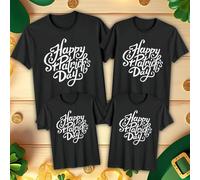 T-shirt maglietta Family Happy Funny St. Patrick's Day Irish Green Parade...