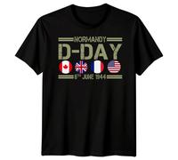 T-Shirt Maglietta Family Normandy D-Day 1944 Seconda Guerra Mondiale Storia...