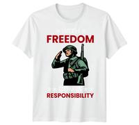 T-Shirt Maglietta Family Soldier Saluting D-Day 1944 Seconda Guerra...