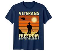 T-Shirt Maglietta Family Veterans Freedom D-Day 1944 Seconda Guerra...