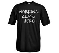 T-SHIRT MAGLIETTA FRASI FR06 WORKING CLASS HERO EROE MUSIC