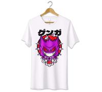 T-Shirt Maglietta Gengar Pokémon Fan Art Tshirt Unisex Bimbi Cosplay Ragazzi