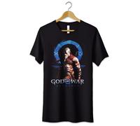 T-Shirt Maglietta God Of War Ragnarok Kratos Tshirt Gamer Nerd Idea Regalo Nera