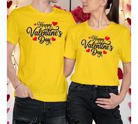 T-shirt maglietta Happy Valentines Day idee outfit cuori abbinati #VD