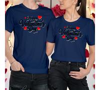T-shirt maglietta Happy Valentines Day idee outfit cuori abbinati #VD