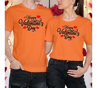 T-shirt maglietta Happy Valentines Day idee outfit cuori abbinati #VD