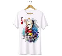 T-Shirt Maglietta Harley Quinn Suicide Squad Tshirt Film Cult Famosi Bianca