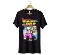 T-Shirt Maglietta Homer Simpson Back to the bar Tshirt Cartoon Divertente Unisex