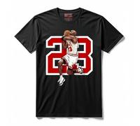 T-Shirt Maglietta J23 Basket 100% Cotone Air Chicago 23 (IT, Testo, XL, Regular, Regular, Standard, Nero)